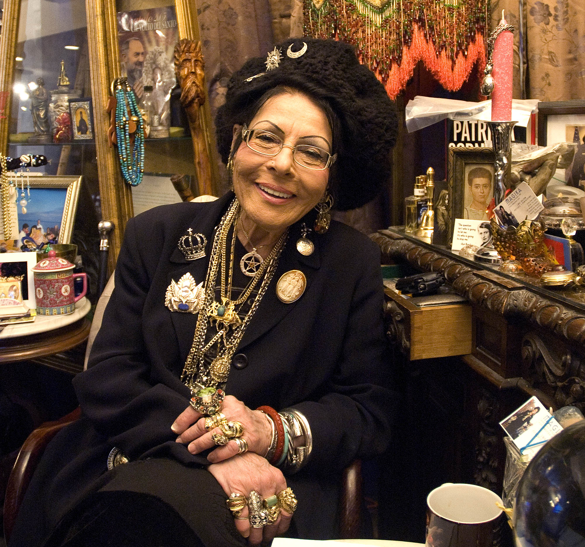 portrait of Lori Bruno at her Salem shop, 2013.