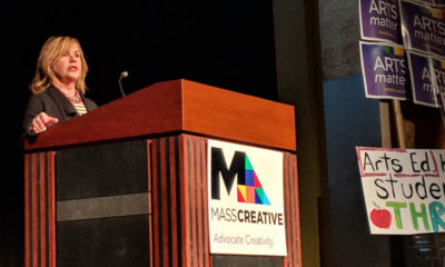 Anita Walker speaking at MASSCreative's Arts Advocacy Day