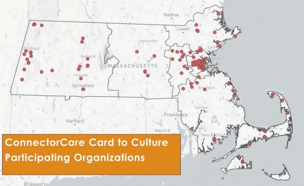map of ConnectorCare Card to Culture Participating Organizations