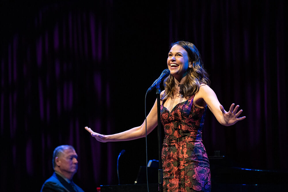 Sutton Foster sings in a performance presented by Celebrity Series.