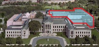 Rendering of the MFA with new American Wing