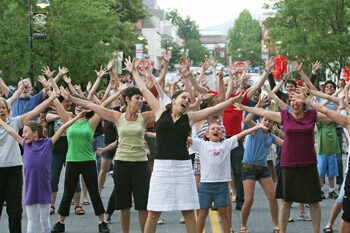 Flashmob in Williamstown