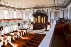 Interior of the First Parish Meeting House Preservation Society