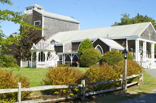 Exterior of the Cape Playhouse at the Cape Cod Center for the Arts
