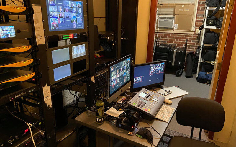 Technology room at Amherst Community Television