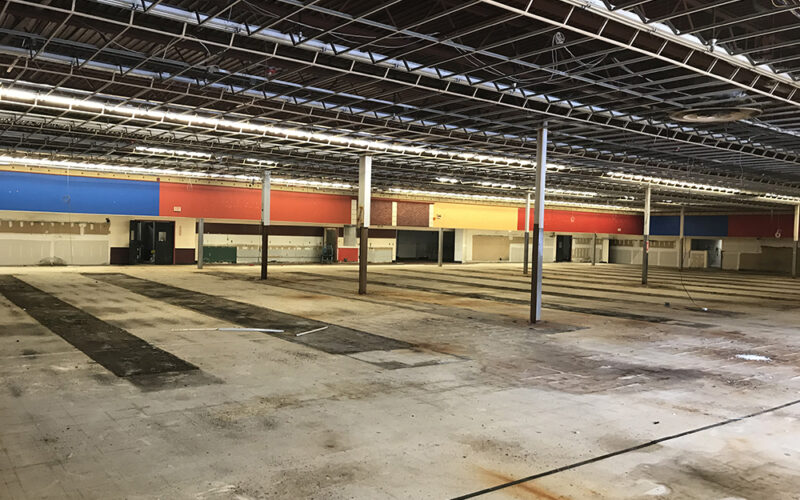 Vacant interior of a former Price Chopper building