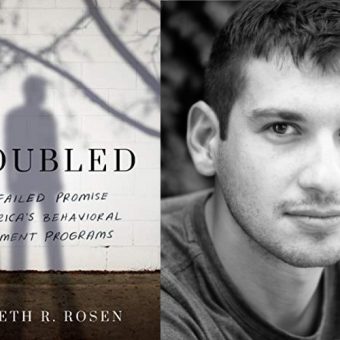 photo of cover art for Troubled and headshot of Kenneth R. Rosen