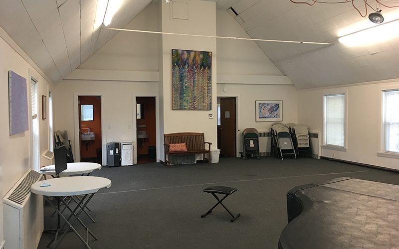 Second floor community room at Artspace Community Art Center