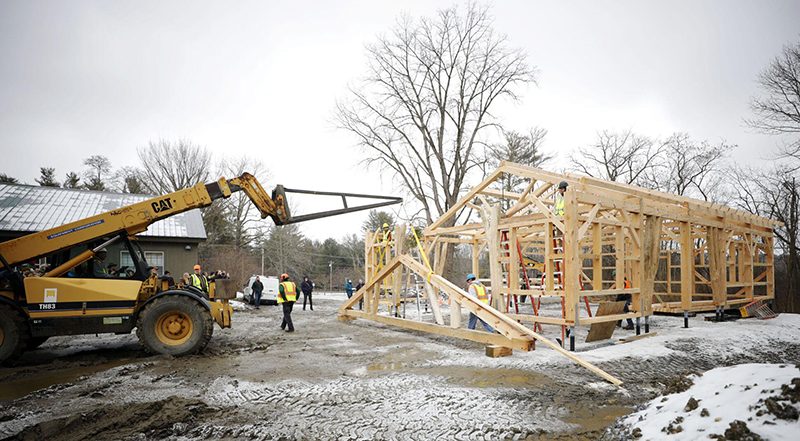 Construction of the Education Barn at the Berkshire Garden Center