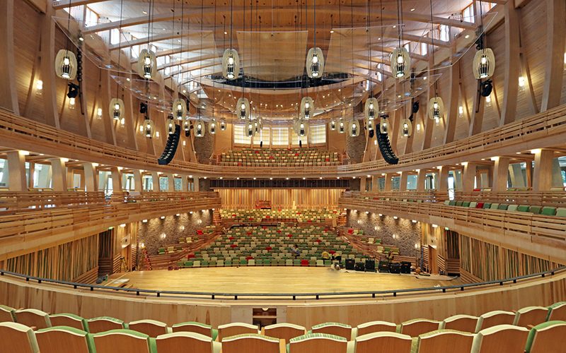 View of concert hall from the Mezzanine loft