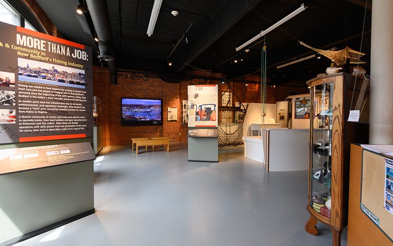 Main exhibit at the New Bedford Fishing Heritage Center