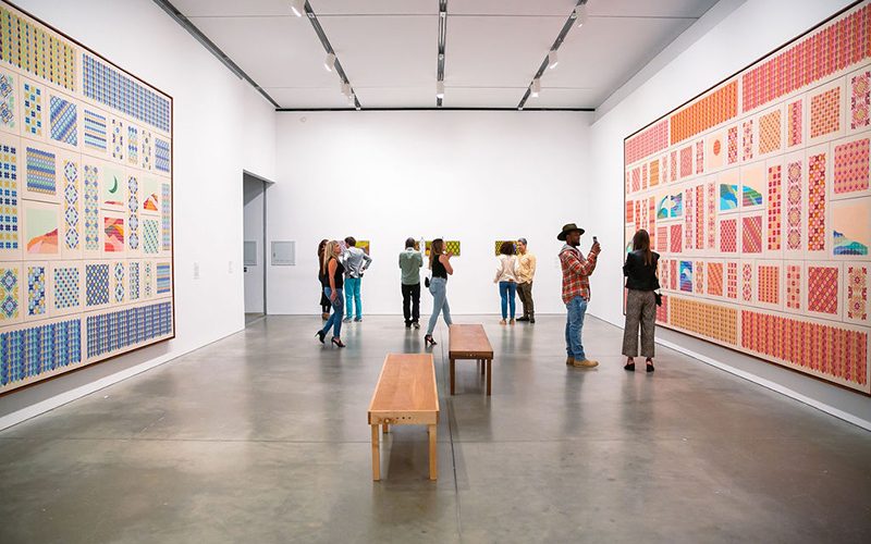 People in gallery space at the Institute of Contemporary Art