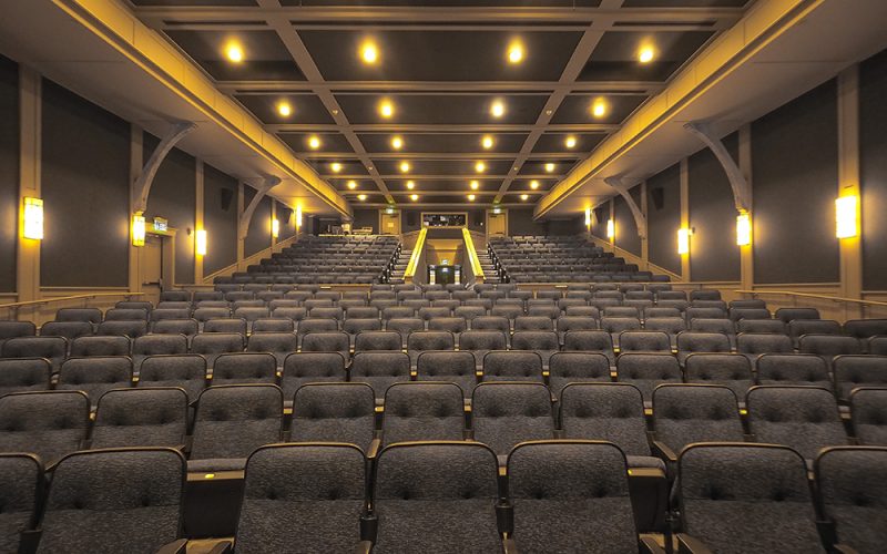 View of theater seating at the Nantucket Dreamland