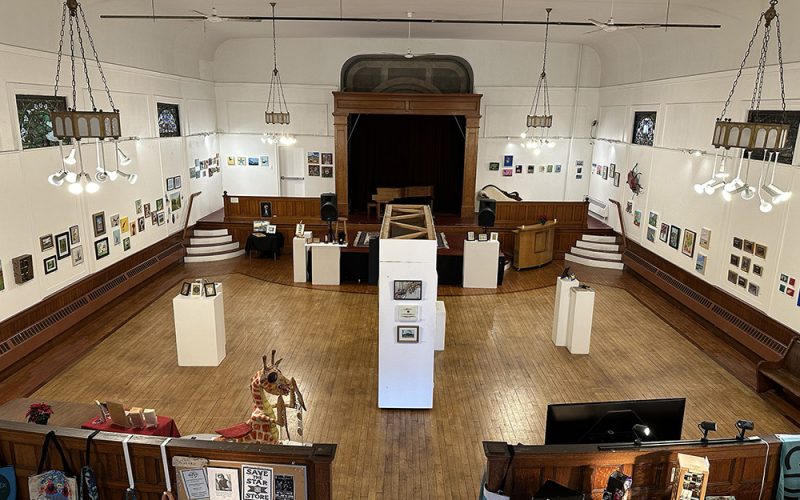 View of the Douglass Gallery from loft