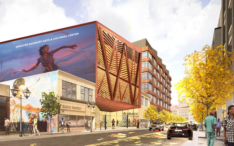 Artists rendering of the Greater Roxbury Arts and Cultural Center