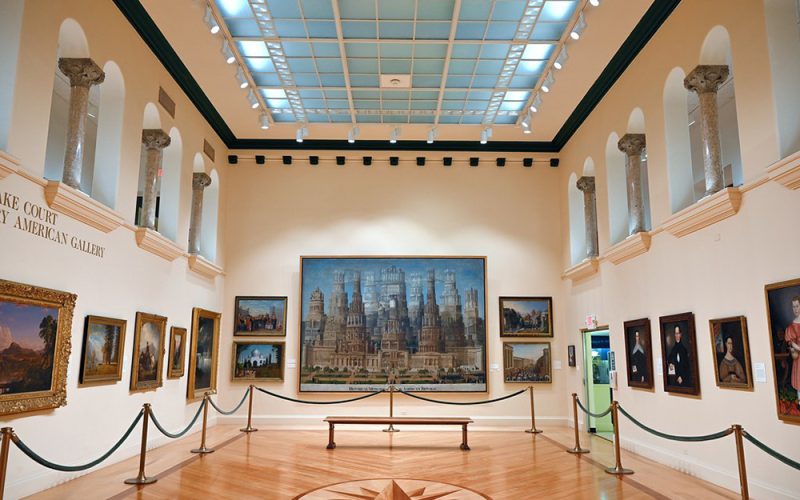 Gallery space at the Michele and Donald D’Amour Museum of Fine Arts