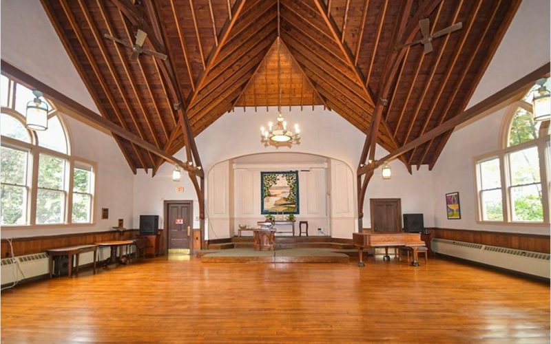 Main hall at the Andover Historical Society