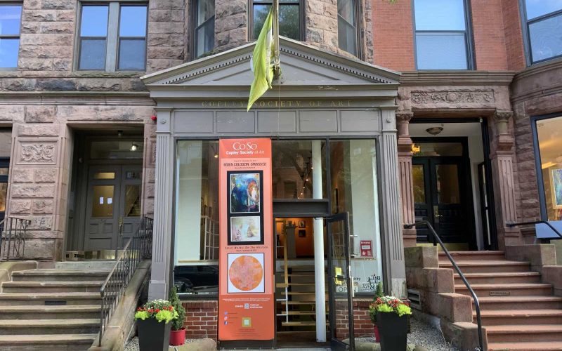 Front entrance to the Copley Society of Art from Newbury St in Boston