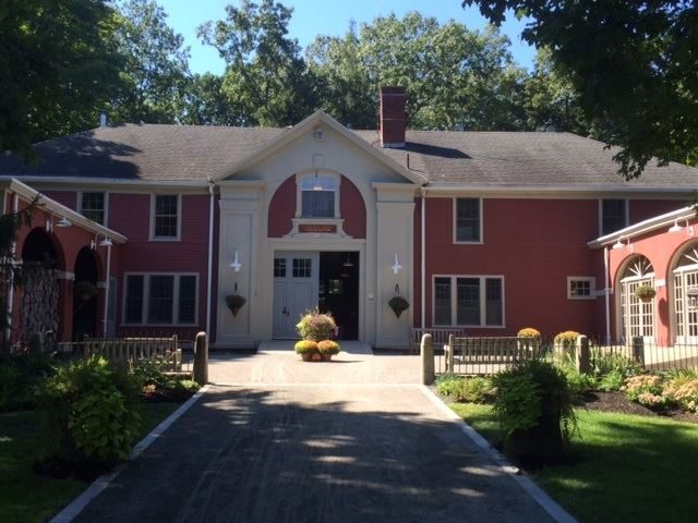 Front facade and entrance to the Lawrence H. Crowley Visitor Center
