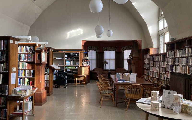 The north wing of the Petersham Memorial Library