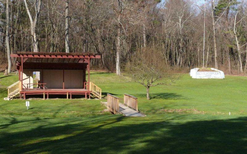 Outdoor stage at Buttery Brook Park in South Hadley
