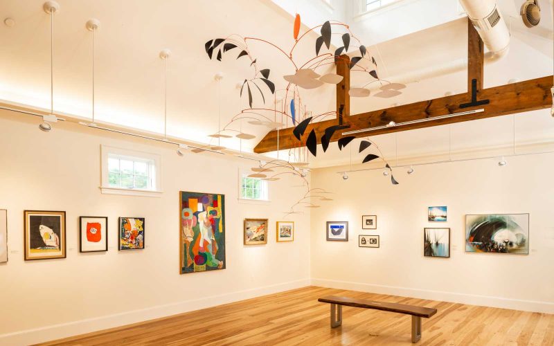 Gallery space at The Cahoon Museum of Art