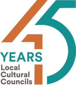 graphic of the text 45 years Local Cultural Councls