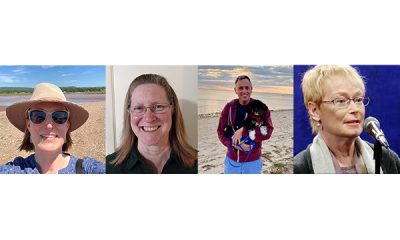 photo collage of 4 people's headshots