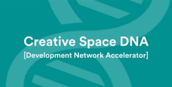graphic with text Creative Space DNA (Development Network Accelerator)